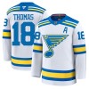 Miesten NHL St. Louis Blues Pelipaita 2025-26 Fanatics Premium Robert Thomas Vieras Valkoinen Miesten NHL St. Louis Blues Pelipaita 2025-26 Fanatics Premium Robert Thomas Vieras Valkoinen